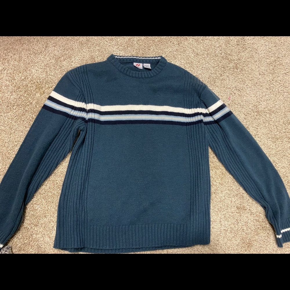Blue striped sweater